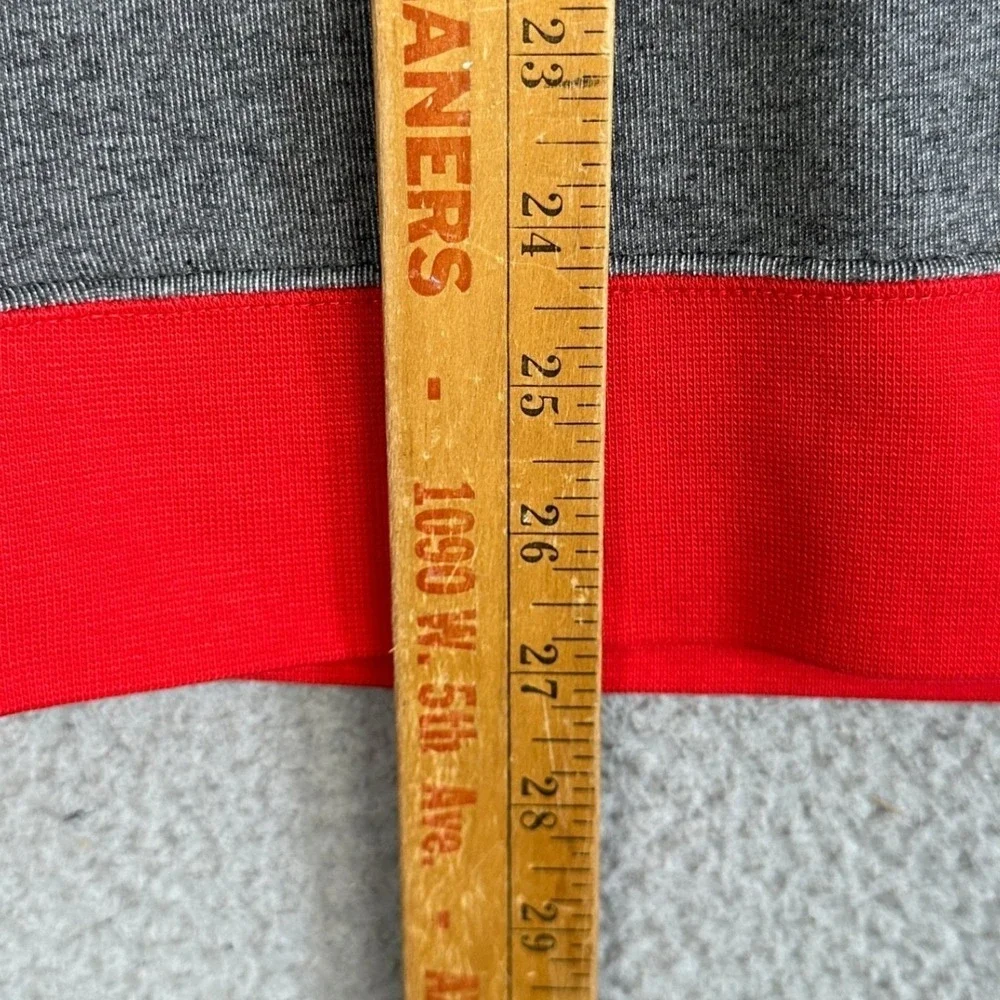 Rutgers Scarlet Knights Nike Sweatshirt Mens Medium Grey Red Colorblock Crewneck